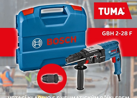 Všestranný pomocník a neúnavný dříč, to je Bosch GBH 2-28 F