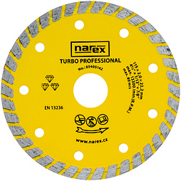 Diamantový řezný kotouč Narex DIA 115 TP TURBO PROFESSIONAL (65405142)