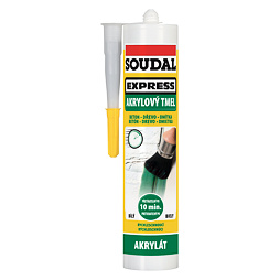 Express akrylový tmel Soudal 280ml, bílý