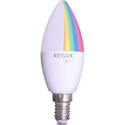 Žárovka smart LED Retlux RSH 100 C37 E14 4,5W RGB CCT (52000055)