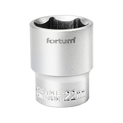 Hlavice nástrčná Fortum 1/2", 22mm, L 38mm (4700422)