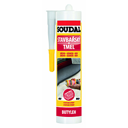 Stavbařský tmel Soudal, 280ml, bílý